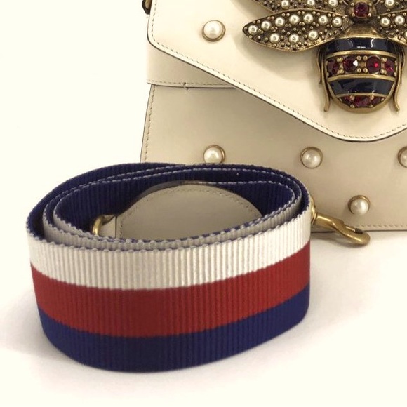 “Sold/traded” Gucci Striped Bag Strap - Picture 2 of 5